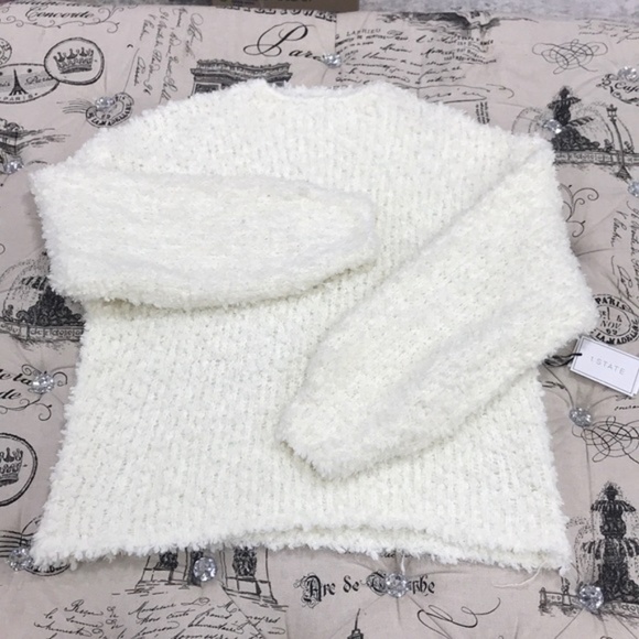 1.state Mock-Neck Poodle-Textured Sweater - Picture 3 of 6